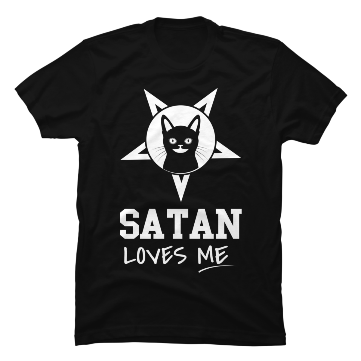 satan worships me shirt
